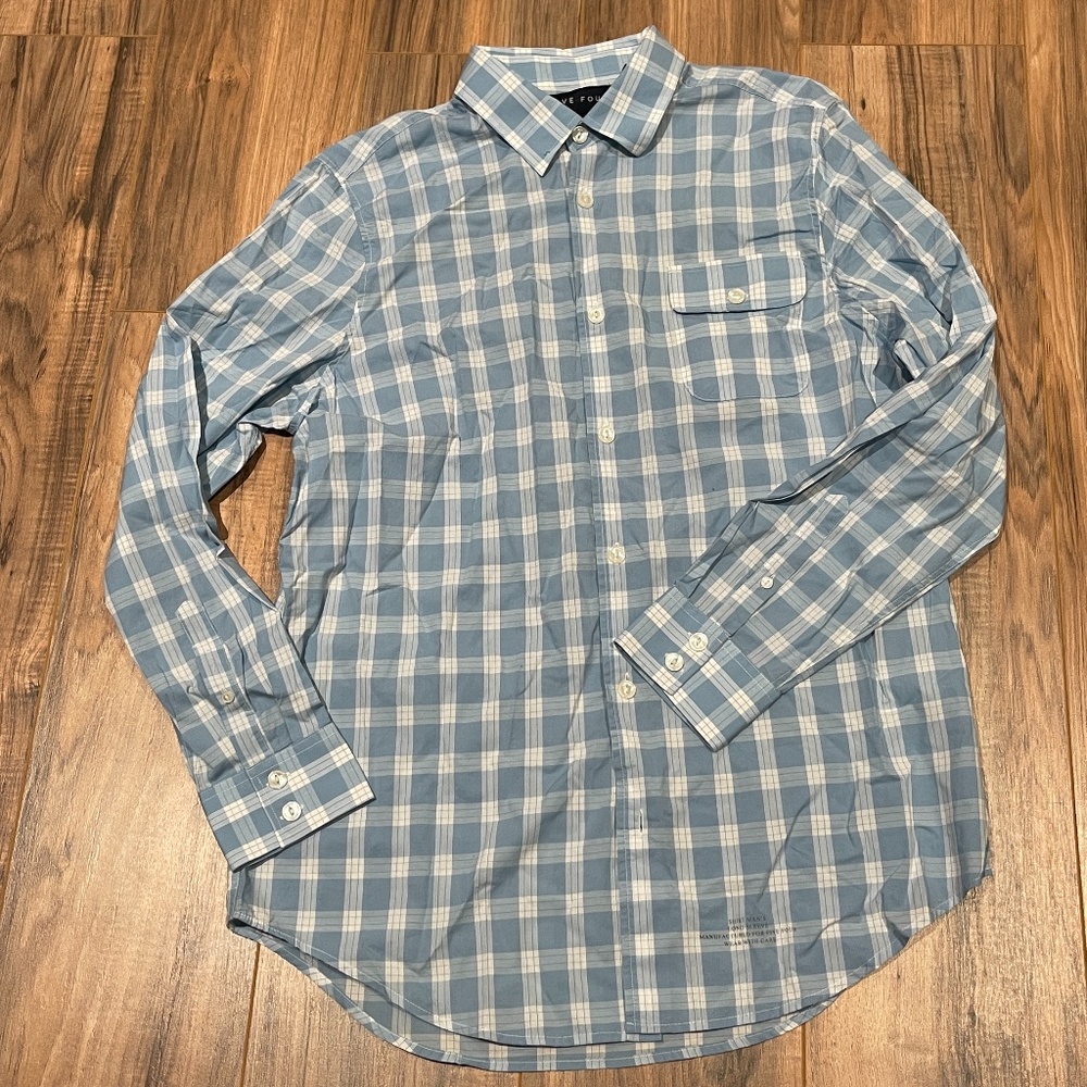 Five Four Shirtman's L/S Button Front Shirt. Large